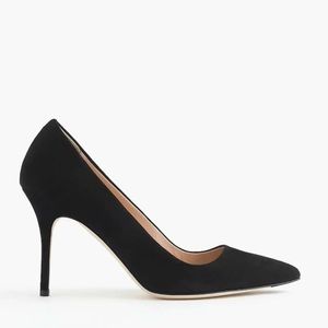 J. Crew • Elsie Black Suede Pumps, 7.5